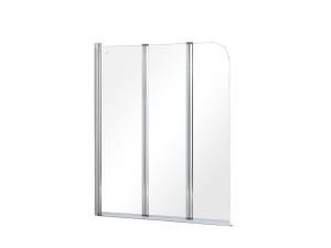 Besco Prime 3 120x140 PNP-3S chromowany wahadłowy parawan nawannowy trzyskrzydłowy