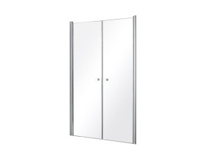 Besco Sinco Duo 80x195 DSD-80 chromowane wahadłowe drzwi do wnękowej kabiny prysznicowej