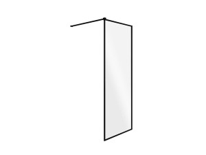 Besco Toca 120x190 TCP-120-190C czarna kabina prysznicowa typu Walk-In