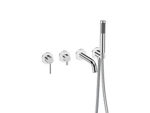 Besco Veo BW-V4P-CH chromowana bateria wannowa podtynkowa 4-otworowa