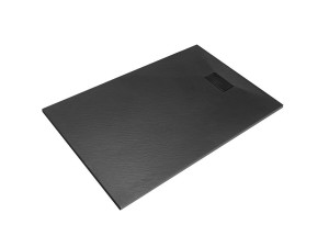 Besco Vexo Black 160x90 BVB-160-90-P czarny kompozytowy brodzik prysznicowy