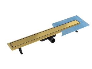 Besco Virgo Gold Duo 90 OL-90-VG złoty odpływ linowy dwustronny