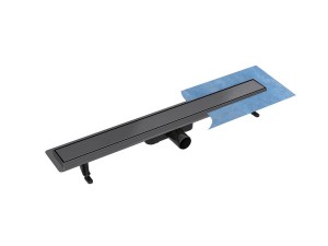 Besco Virgo Nero Duo 90 OL-80-VN czarny odpływ linowy dwustronny