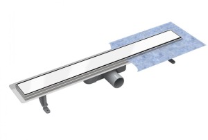 Besco Virgo White 90 OL-90-VW odpływ liniowy z białym szklanym rusztem