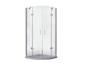 Besco Viva 80x80x195 VP-80-195-C chromowana półokrągła kabina prysznicowa