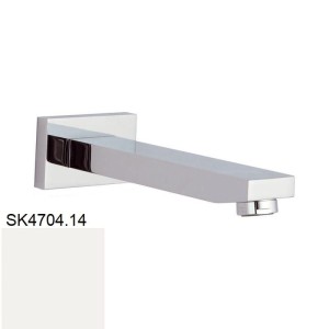Daniel Rubinetterie Sky SK4704.14 wylewka ścienna 17 cm biała