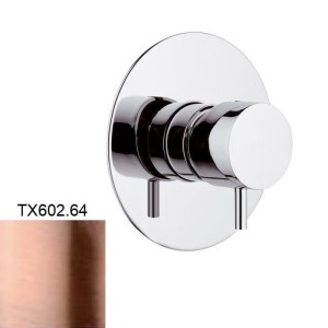 Daniel Rubinetterie Tokyo TX602.64 bateria prysznicowa podtynkowa jednouchwytowa miedziana