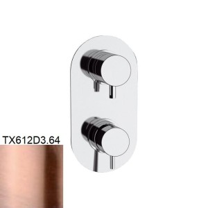 Daniel Rubinetterie Tokyo TX612D3.64 bateria prysznicowa podtynkowa jednouchwytowa miedziana