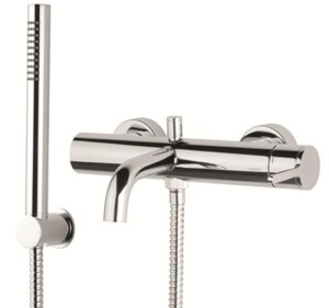 Emmevi Rubinetterie Filo 85001BCR chromowana ścienna bateria wannowa