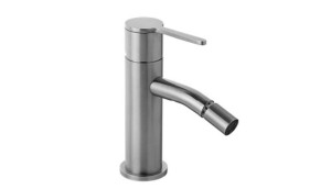 Emmevi Rubinetterie Filo 85004INOX stalowa szczotkowana stojąca bateria bidetowa jednouchwytowa