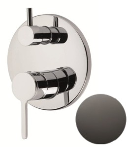 Emmevi Rubinetterie Filo 85029GF grafitowa 3-drożna bateria podtynkowa