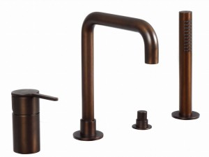 Emmevi Rubinetterie Filo 85120TS 4-otworowa bateria wannowa