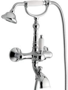 Emmevi Rubinetterie Laguna 40011CR bateria wannowa ścienna jednouchwytowa chrom