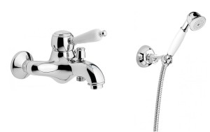 Emmevi Rubinetterie Laguna 40061CCR bateria wannowa ścienna jednouchwytowa chrom