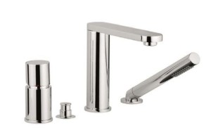 Emmevi Rubinetterie Minu 78120CR bateria wannowa 4-otworowa jednouchwytowa chrom