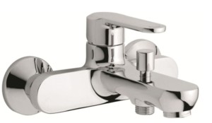 Emmevi Rubinetterie Nefer 77001CR bateria wannowa ścienna jednouchwytowa chrom