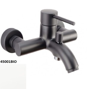 Emmevi Rubinetterie Piper 45001BIO bateria wannowa ścienna jednouchwytowa biała