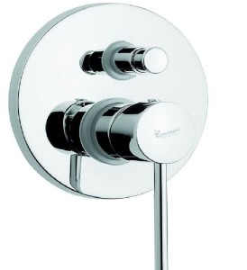 Emmevi Rubinetterie Piper 45019CR bateria prysznicowa podtynkowa 2-drożna jednouchwytowa chrom