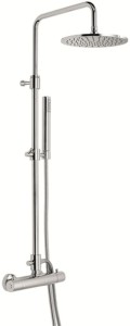 Emmevi Rubinetterie Piper 4530584CR chromowana termostatyczna kolumna prysznicowa ścienna