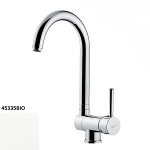 Emmevi Rubinetterie Piper 45335BIO bateria kuchenna stojąca jednouchwytowa biała