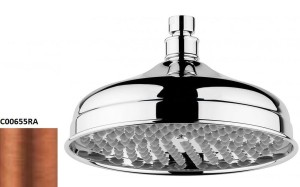 Emmevi Rubinetterie Retro C00655RA deszczownica okrągła ø 20,5 cm miedziana