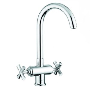 Emmevi Rubinetterie Spirit New 31003CR bateria kuchenna stojąca dwuuchwytowa chrom
