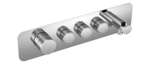Excellent Krotos AREX.8036CR bateria prysznicowo - wannowa podtynkowa 3 funkcyjna chrom