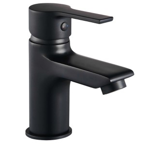 Invena Bateria umywalkowa stojąca niska Bralos Czarna BU-07-004-A