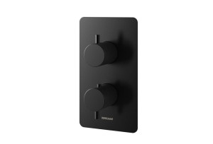 Kohlman AXEL BLACK QW433AB bateria wannowa podtynkowa termostatyczna czarna