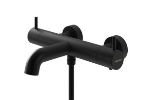 Kohlman AXEL BLACK QW710AB bateria wannowo-prysznicowa termostatyczna dwuuchwytowa czarna