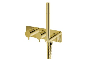 Kohlman AXEL GOLD QW265AGD bateria wannowa podtynkowa termostatyczna złota