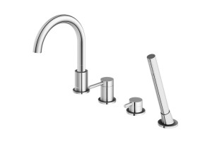 Kohlman AXEL QB244A bateria wannowa 4 - otworowa chrom