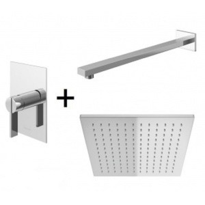 Kohlman DEXAME QW220DQ25 zestaw prysznicowy z deszczownicą Q25 chrom