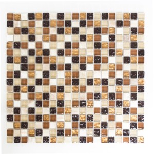 Mozaika mix brązowa beżowa naturalny kamień szkło Metropol MM 0138 30,0 x 30,0