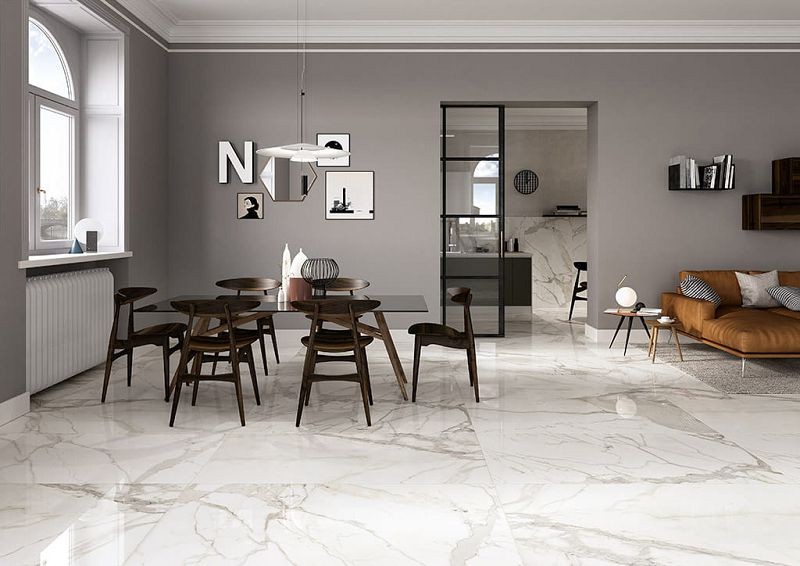 Fioranese Marmorea Bianco Calacatta Effect Levigato 60x60 MM602LR płytki marmurowe gresowe 130441