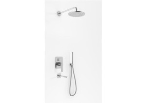 Kohlman EXPERIENCE QW211ER30 zestaw prysznicowy z deszczownicą R30 chrom