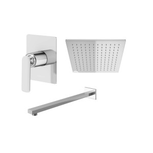 Kohlman EXPERIENCE QW220EQ25 zestaw prysznicowy z deszczownicą Q25 chrom