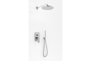 Kohlman TEXEN QW210TR25 zestaw prysznicowy z deszczownicą R25 chrom