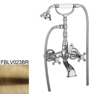 Paffoni Belinda FBLV023BR bateria wannowa ścienna dwuuchwytowa brąz antyczny
