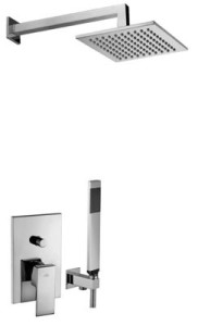 Paffoni Elle EL015ZSC3ACR chromowany zestaw prysznicowy podtynkowy