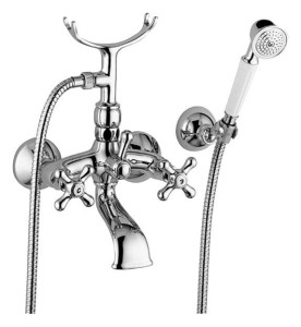 Paffoni Iris IRV027CR bateria wannowa ścienna dwuuchwytowa chrom
