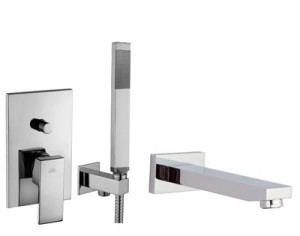 Paffoni Level LES015ZWWCR chromowany zestaw wannowy podtynkowy