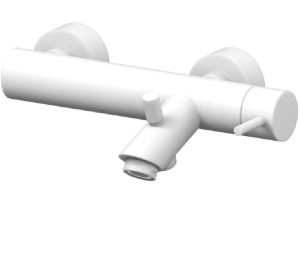Paffoni Light LIG022BO bateria wannowa ścienna jednouchwytowa biała