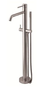 Paffoni Light LIG032ST bateria wannowa wolnostojąca stal szczotkowana