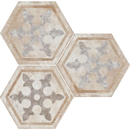 Fioranese Heritage Exagona Deco Texture_1 34,5x40 HET1EX płytka heksagonalna 129989