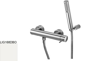 Paffoni Light LIG168DBO bateria prysznicowa ścienna jednouchwytowa biała
