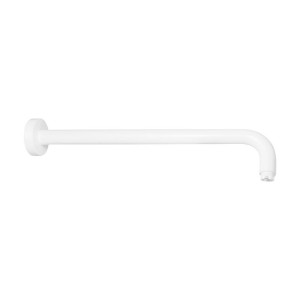 Paffoni Rubinetterie ZSOF034BO ramię ścienne okrągłe deszczownicy 40 cm białe