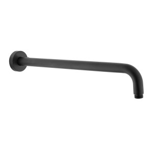 Paffoni Rubinetterie ZSOF034NO ramię ścienne okrągłe deszczownicy 40 cm czarne