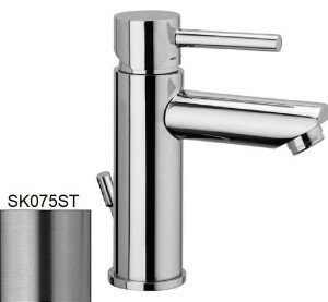 Paffoni Stick SK075ST bateria umywalkowa stojąca jednouchwytowa stal szczotkowana