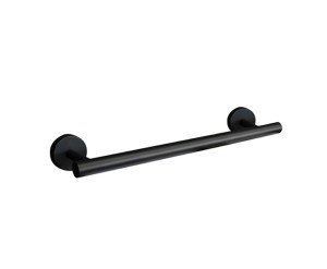 Palazzani Black Mat 9943M438 wieszak na ręczniki pojedynczy 30 cm czarny